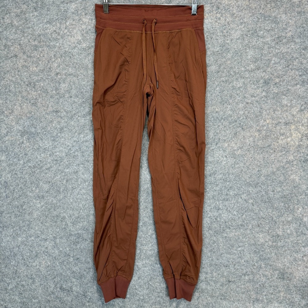 Lululemon Dance Studio Mid Rise Jogger Pants Womens 4 Lightweight Stretch Brown
